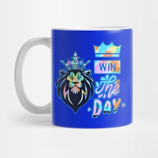 Colorful LION WINNER Quote Mug